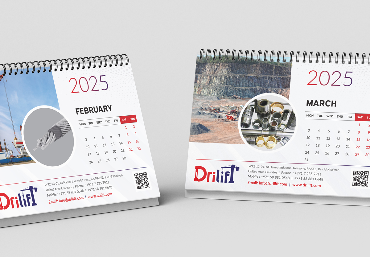 construction sector calender design