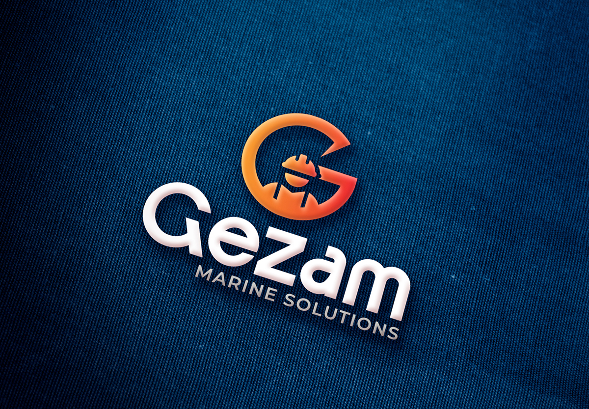 Second logo concept for Gezam Marine Associates.