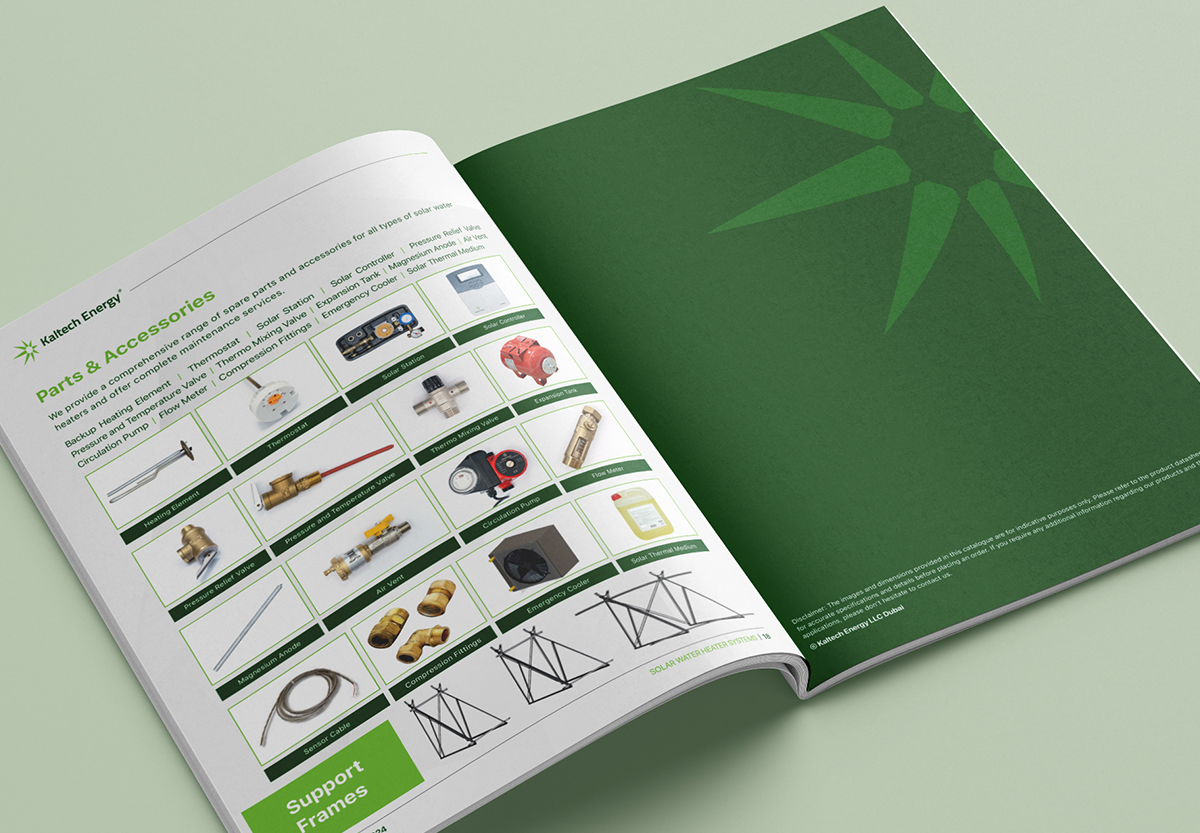 Kaltech Energy Corporate Catalogue Layout Design