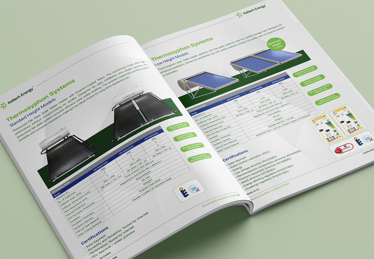 Kaltech Energy Professional Catalogue Design