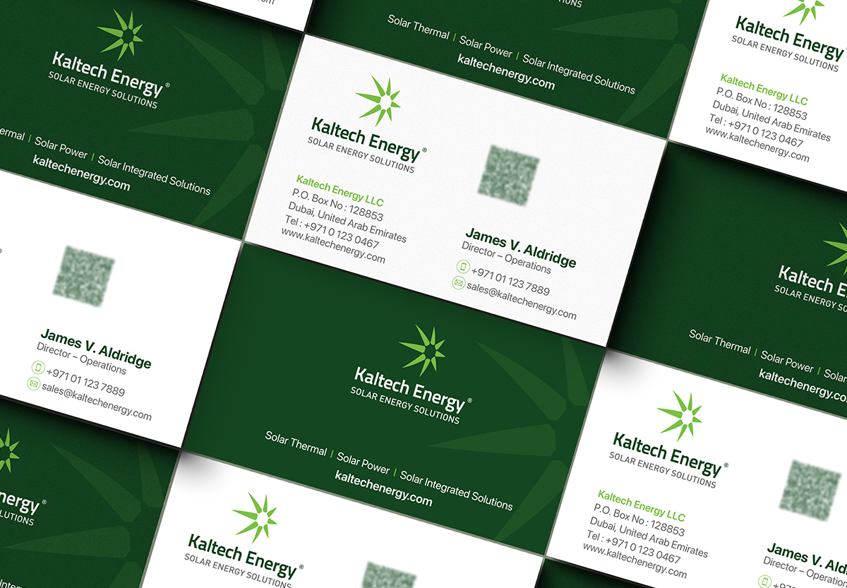 Kaltech Energy Business Card Design