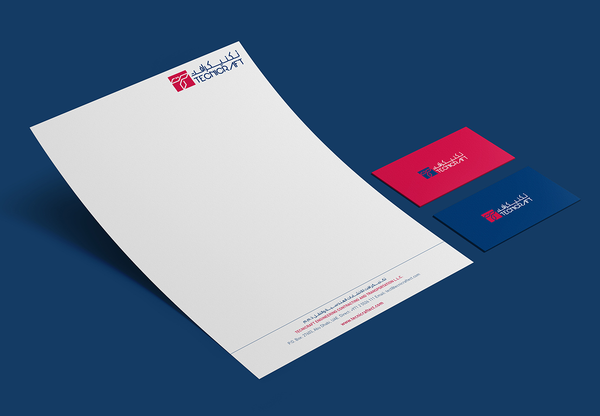 Technicraft Company Letterhead with professional branding