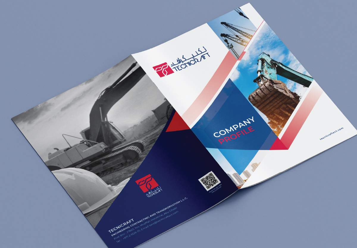 Technicraft Company Profile Outer Page with branding and engineering focus.